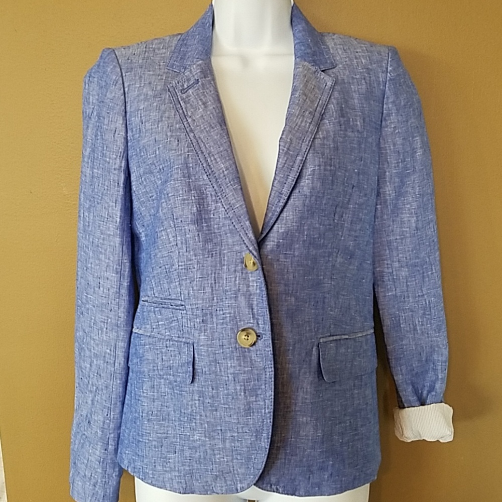 J Crew blaser 23 long ,pit to pit 18 , sleeve 24